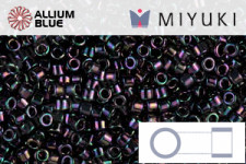 MIYUKI Delica® Seed Beads (DB0004) 11/0 Round - Metallic Dark Plum Iris