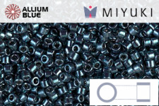 MIYUKI Delica® Seed Beads (DB0451) 11/0 Round - Galvanized Dark Steel Blue