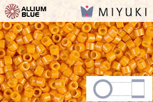 MIYUKI Delica® Seed Beads (DB0651) 11/0 Round - Dyed Opaque Squash