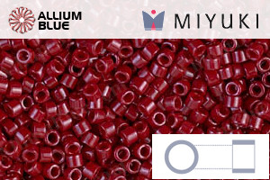 MIYUKI Delica® Seed Beads (DB0654) 11/0 Round - Dyed Opaque Maroon