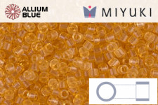 MIYUKI Delica® Seed Beads (DB0702) 11/0 Round - Transparent Light Topaz