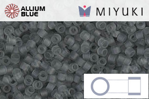 MIYUKI Delica® Seed Beads (DB0749) 11/0 Round - Matte Transparent Gray