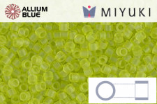 MIYUKI Delica® Seed Beads (DB0766) 11/0 Round - Matte Transparent Chartreuse