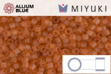 MIYUKI Delica® Seed Beads (DB0777) 11/0 Round - Dyed Semi-matte Transparent Topaz