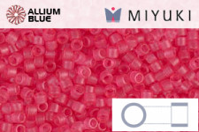 MIYUKI Delica® Seed Beads (DB0780) 11/0 Round - Dyed Semi-matte Transparent Bubble Gum Pink