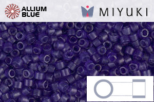 MIYUKI Delica® Seed Beads (DB0785) 11/0 Round - Dyed Semi-matte Transparent Cobalt