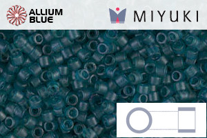 MIYUKI Delica® Seed Beads (DB0788) 11/0 Round - Dyed Semi-matte Transparent Dark Teal