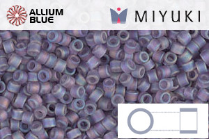 MIYUKI Delica® Seed Beads (DB0870) 11/0 Round - Matte Transparent Light Amethyst