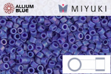 MIYUKI Delica® Seed Beads (DB1262) 11/0 Round - Matte Transparent Dark Cranberry