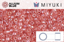 MIYUKI Delica® Seed Beads (DB1481) 11/0 Round - Transparent Salmon Luster