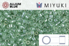 MIYUKI Delica® Seed Beads (DB1483) 11/0 Round - Transparent Mint Luster