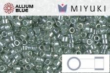 MIYUKI Delica® Seed Beads (DB1484) 11/0 Round - Transparent Light Moss Green Luster