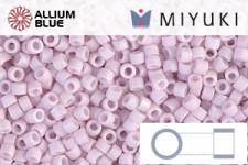 MIYUKI Delica® Seed Beads (DB1524) 11/0 Round - Matte Opaque Pale Rose AB