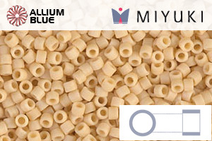 MIYUKI Delica® Seed Beads (DB1581) 11/0 Round - Matte Opaque Pear