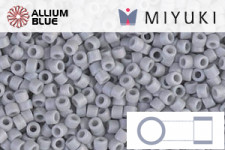 MIYUKI Delica® Seed Beads (DB1588) 11/0 Round - Matte Opaque Cyan Blue