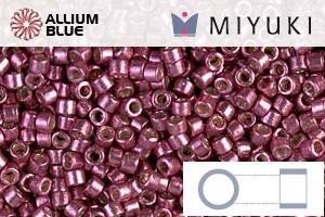 MIYUKI Delica® Seed Beads (DB1849) 11/0 Round - DURACOAT Galvanized Magenta