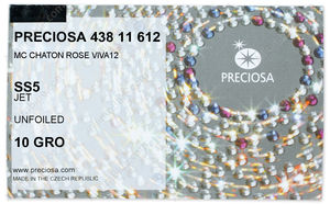 PRECIOSA Rose VIVA12 ss5 jet U factory pack