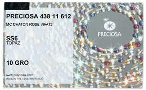 PRECIOSA Rose VIVA12 ss6 topaz S factory pack