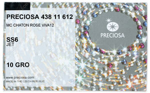 PRECIOSA Rose VIVA12 ss6 jet S factory pack