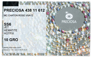 PRECIOSA Rose VIVA12 ss6 jet HF Hem factory pack