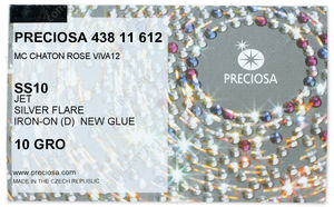 PRECIOSA Rose VIVA12 ss10 jet HF SiF factory pack