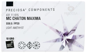 PRECIOSA Chaton MAXIMA ss9.5/pp20 lt.ameth DF factory pack