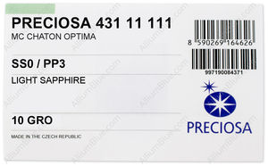 PRECIOSA Chaton MAXIMA pp3 lt.sapph DF factory pack