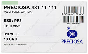 PRECIOSA Chaton MAXIMA pp3 lt.siam U factory pack