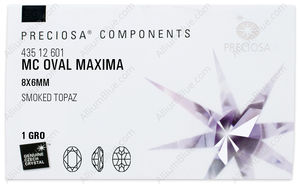 PRECIOSA Oval MXM 8x6 sm.topaz DF factory pack