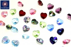 Swarovski Heart Pendant 14.4x14mm - Mixed Colors