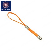 Braided Mini Lanyard, Orange, 75mm