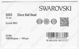 SWAROVSKI 5003 10MM CRYSTAL factory pack